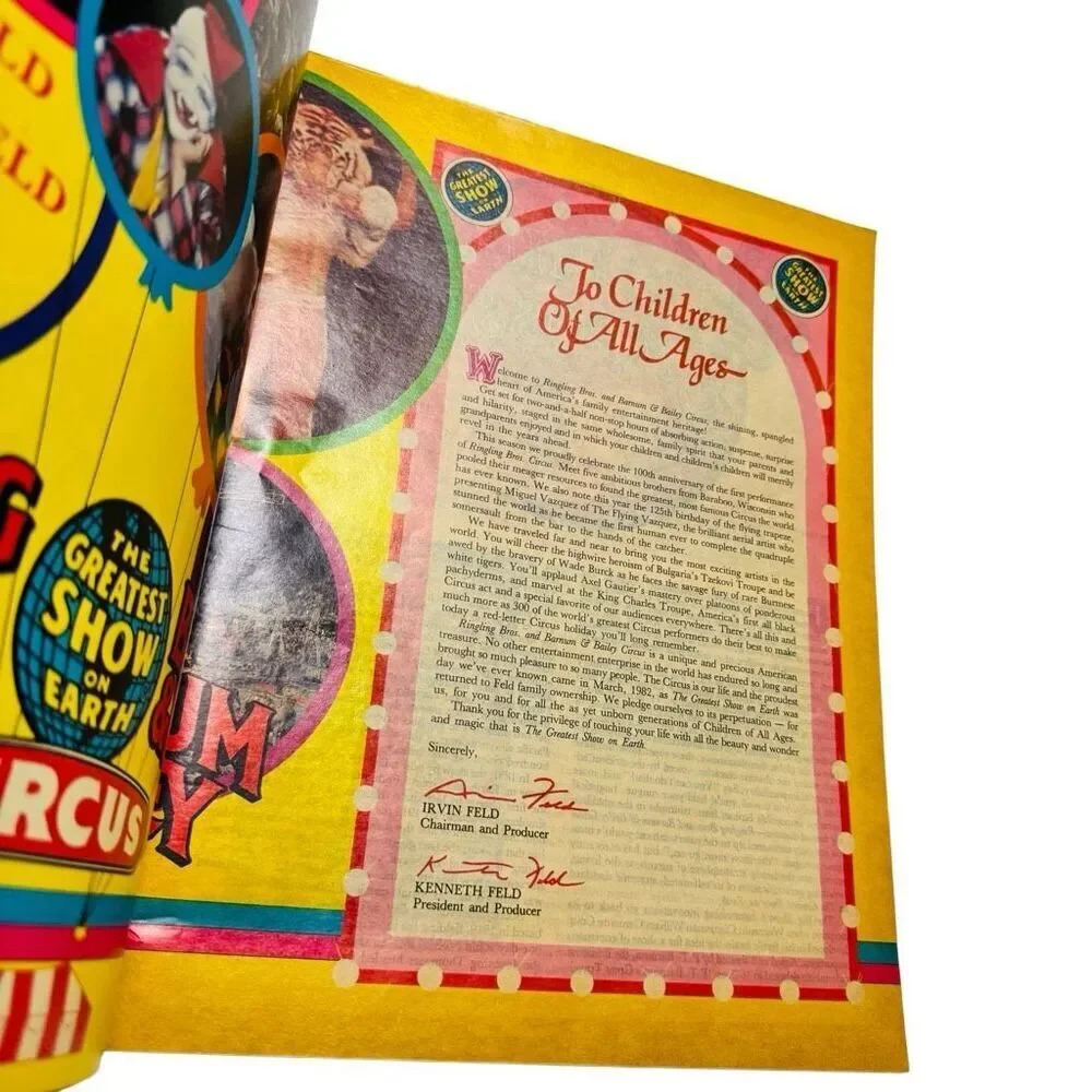1985 Ringling Bros Barnum & Bailey Circus 100 Yr Souvenir Program